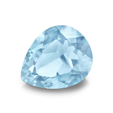 Pear Aquamarine CZ Loose Gemstones (Pack of 5)